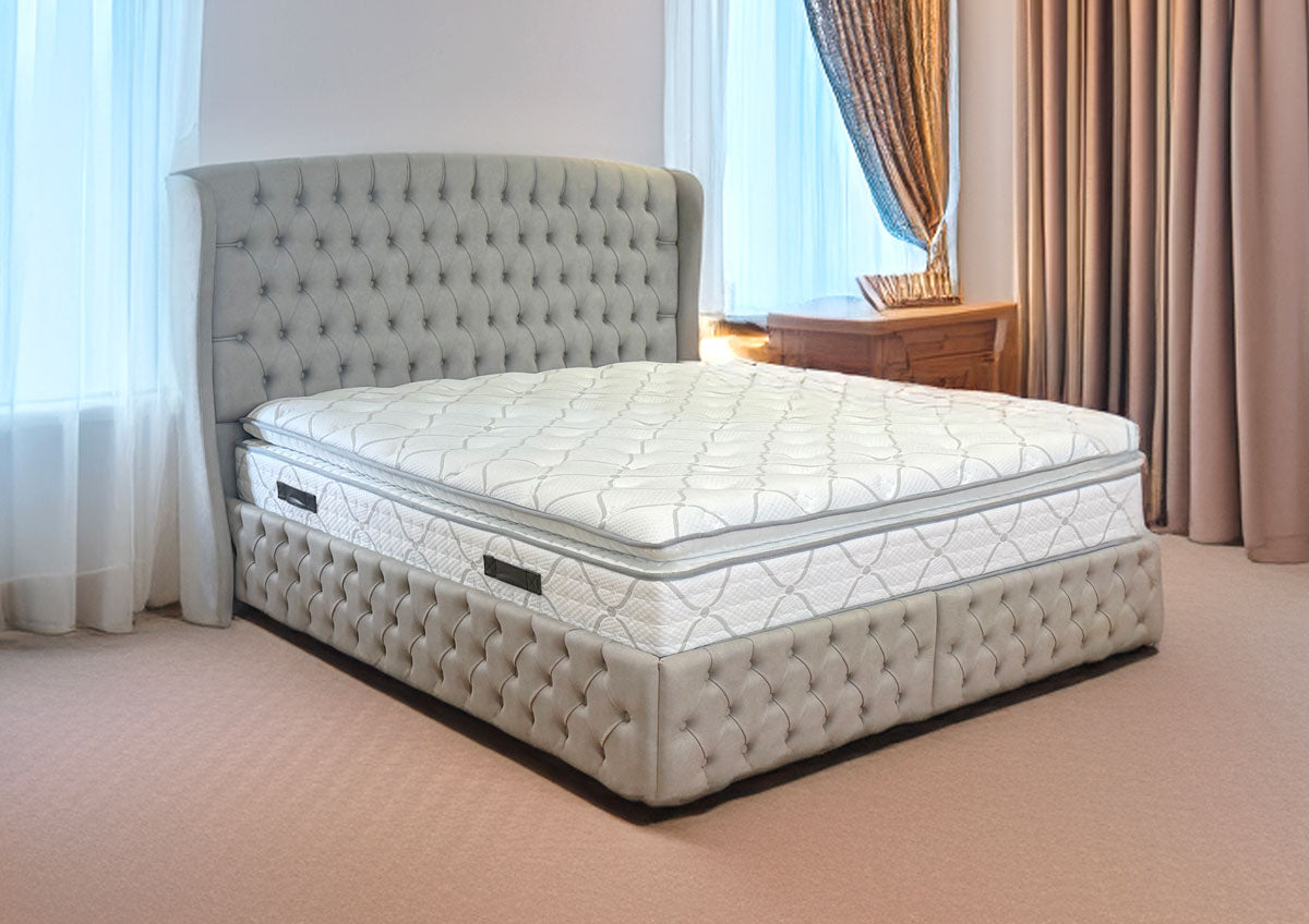 BOXSPRINGBETT VERONA MIT PISA MATRATZE